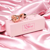 100% Natural Rose Dipped in Rose Gold, Short Stem 7" tall, Anniversary, Proposal Roses
