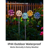 Solar Charged Hydrangea Light with No Wiring Needed for Easy Installation Hydrangea