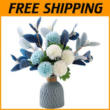 Home Wedding Decor: Faux Hydrangea Flower Vase Hydrangea