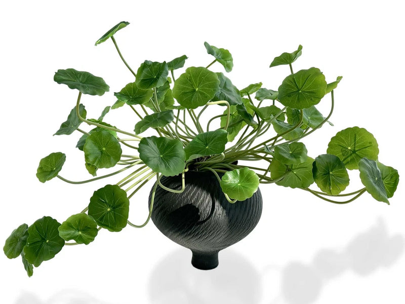 3pcs Small Fake Lotus Plants with Roofs and Leaves, Faux Greenery Stems for V... Green Plant