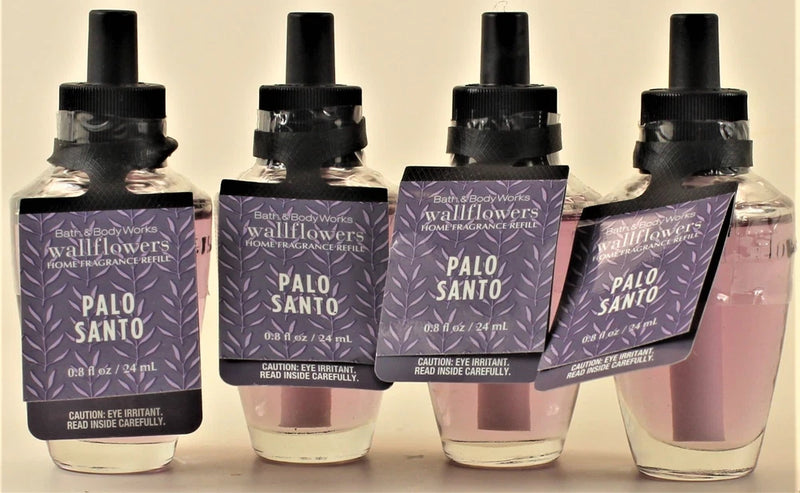 QTY 4 - Bath & Body Works PALO SANTO Wallflowers Home Fragrance Oil Refills Bouquet