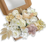 28 Artificial Flowers Combo Box for DIY Wedding Bouquets Centerpiece Cake Decor Bouquet