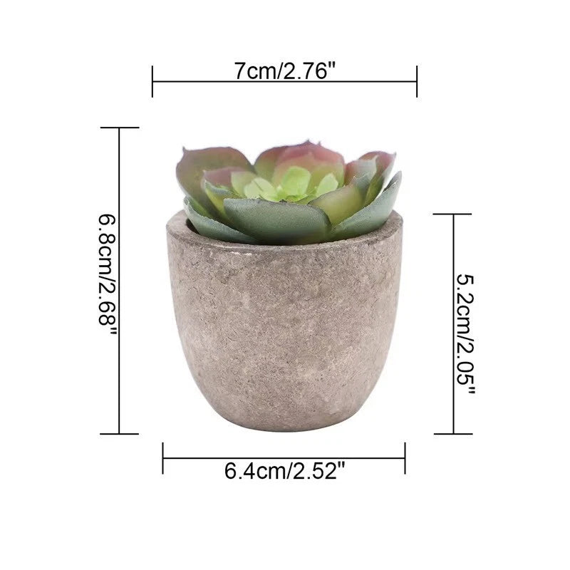 Mini Life Like Artificial Faux Aloe Vera Bonsai Pot Plant Home Decor Green Plant