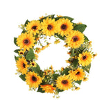 Garland Sunflower Wreath Wall Hanging Ornament Sunflower
