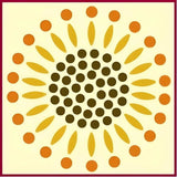 SUNFLOWER 1 STENCIL - Flower Floral Arrangements Bouquet DIY- The Artful Stencil Sunflower