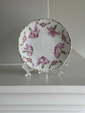Antique STEINMANN Pink Carnation Porcelain Plate - Germany c. 1920 Carnation
