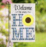 Meadow Creek Decorative Garden Flag Sunflower NEW Welcome To Our Home Recycle Sunflower