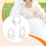 Bridal Bouquet Calla Lily Decorative Photo Prop Faux Silk Artificial Flowers Lily