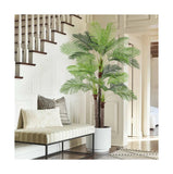 Artificial Phoenix Palm Tree 9ft Large Faux Silk Palm Plants Tropical UV Resi... Green Plant