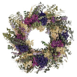 Andaluca Pasadena Magenta Floral Wreath Dried Flower