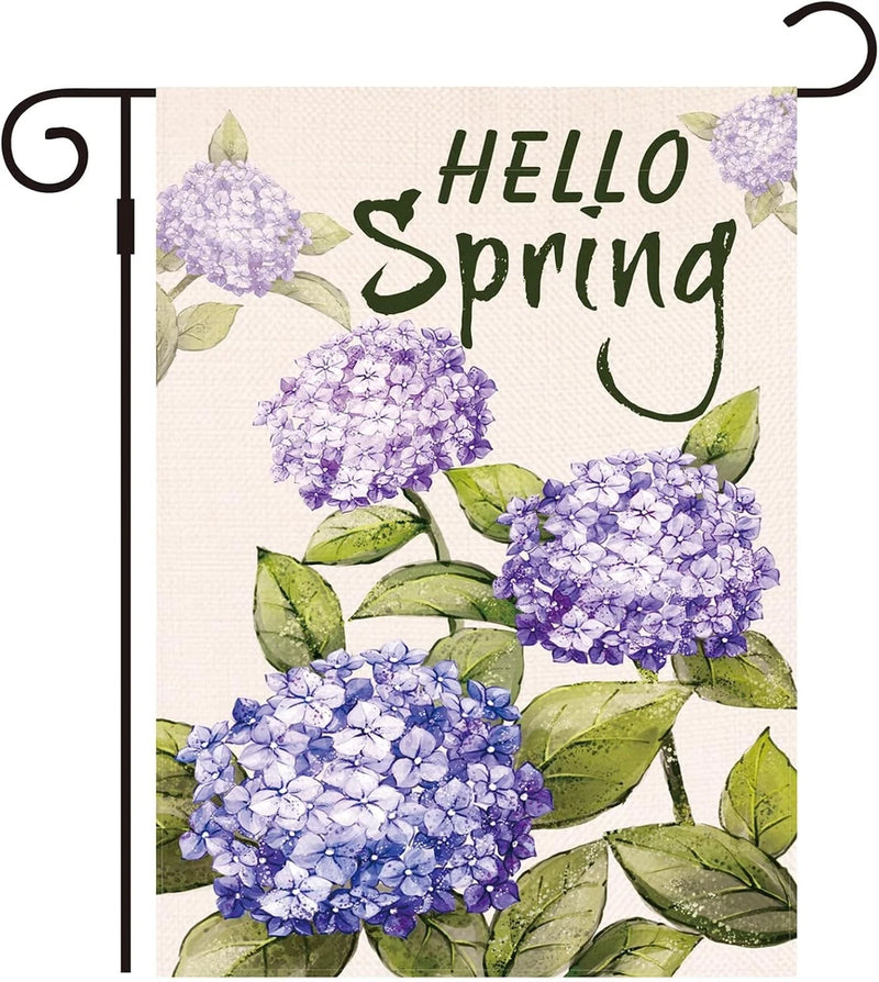 Hydrangea Spring Summer Garden Flag Spring Garden Flag 12x18 Inch Double Sided S Hydrangea