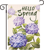 Hydrangea Spring Summer Garden Flag Spring Garden Flag 12x18 Inch Double Sided S Hydrangea