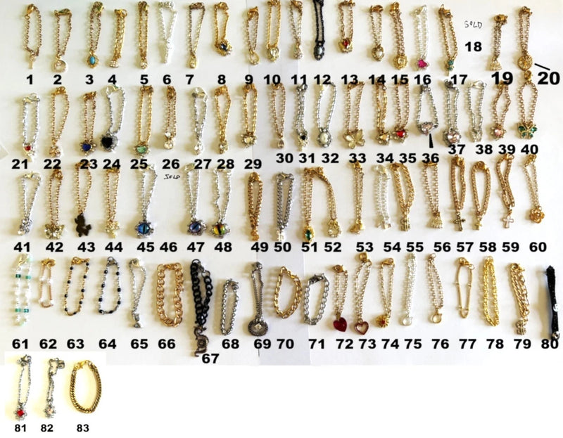 Dollhouse Miniature Jewelry - Choice of 1 of 53 Necklaces 1:12 or 1:6 (Mostly) Bouquet