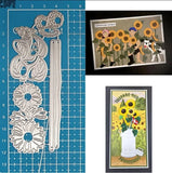 Metal Cutting Dies Sunflower Flower Scrapbooking Embossing Paper Card Stencils Sunflower