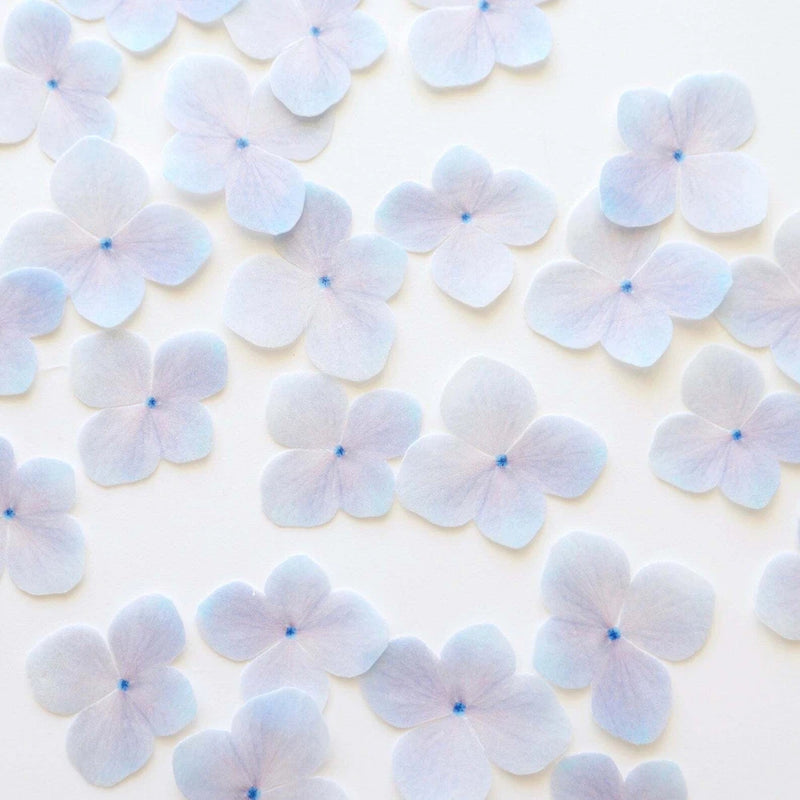 Edible Pre-Cut Wafer Butterfly  - Hydrangea Flowers Hydrangea