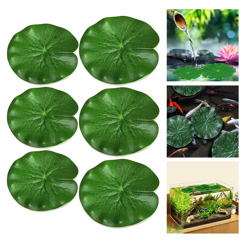 Lily Pads For Ponds Floating Flowers For Pool Green Artificial Pond Plants Aquar Lily