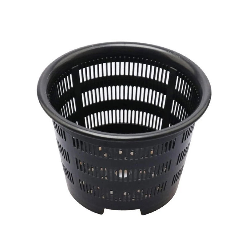 Set of 5 Hanging Flower Pots Plastic Mesh Net Orchid Pots for Garden Decoration Garden Plants
