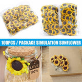 Sunflower Craft Kit with 100 PCS Handmade Paper Flowers for Celebrations Sunflower