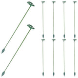 10 Pcs Sunflower Support Stakes Garden Sticks for Plants Plastic Holders Sunflower