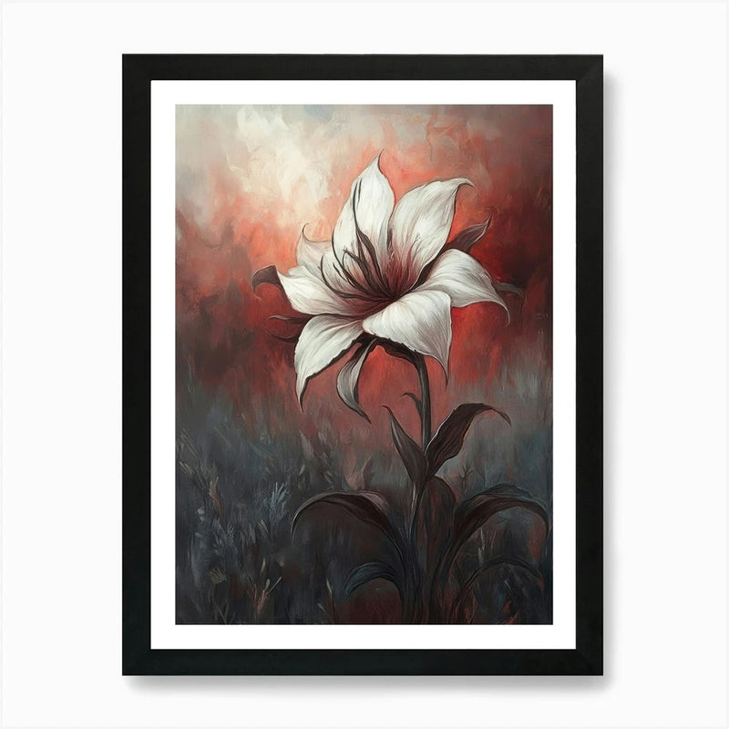 Lily Flower Art Print Framed Wall Art Poster Canvas Print Picture Lily