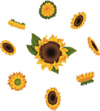 Adhesive Home Art Flowering Plants Design Vinyl Home Sunflowers Wall Decal 20x22 Sunflower