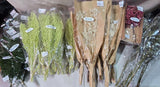 BULK DRIED FLOWER - 40 BUNDLES - Long Stem Bouquets Wedding Crafts Gift DIY NEW Dried Flower