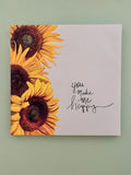 ÒYou Make Me HappyÓ Sunflower Painting 18x18 Sunflower