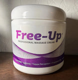 Free-Up-Professional Massage Cream, Fragrance-Free, Great Glide, Lubricity NEW Bouquet