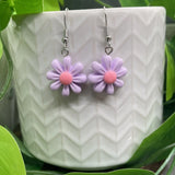 1.5Ó Silver-tone Flower Daisy  Dangle Earring Set  New Free Ship B7669 Daisies