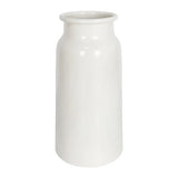 Modern White Metal Vase for Pampas Grass Bouquet, 10.67" Minimalist House Liv... Pampas Grass