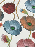 Poppy Field  Cotton Voile  Fabric  Apparel NY Designer   By the Yard Flowering Plants