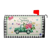 Happy Spring Rustic Spring Flowers Magnetic 25.5x21 Inch Welcome Sunflower Sunflower