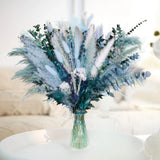 Pampas Grass Dried Flowers Blue Boho Decor Wedding Centerpiece Arrangement Pampas Grass