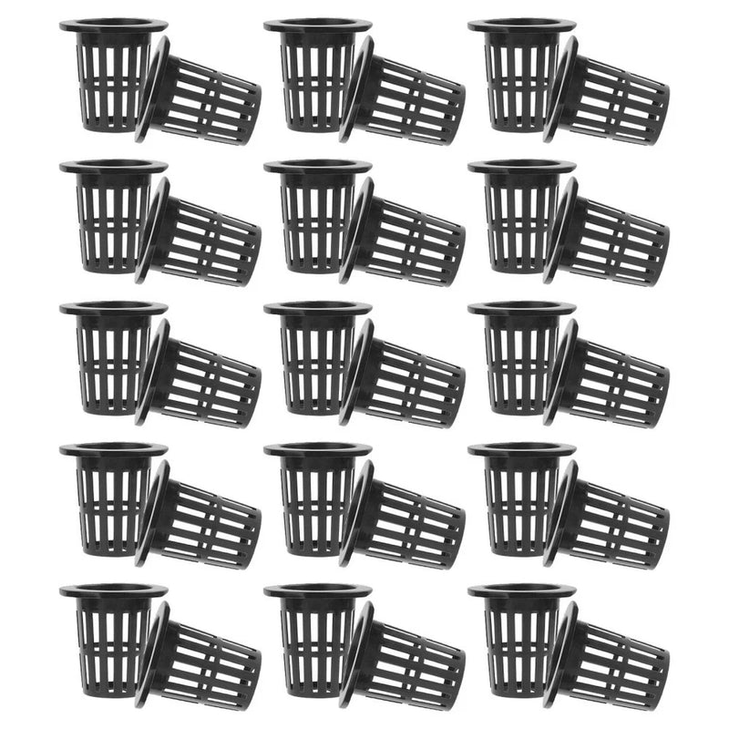 50 Pcs Plastic Hydroponic Plant Grow Baskets Net Pot for Garden Use Garden Plants