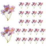 24Pcs Artificial Daisy Flower for Floating Candle Centerpiece, Pink Purple Daisies