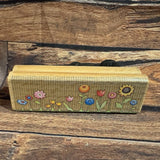 Flower Garden Rubber Stamp Wood Mounted Border Floral Daisy Sunflower Art Craft Sunflower