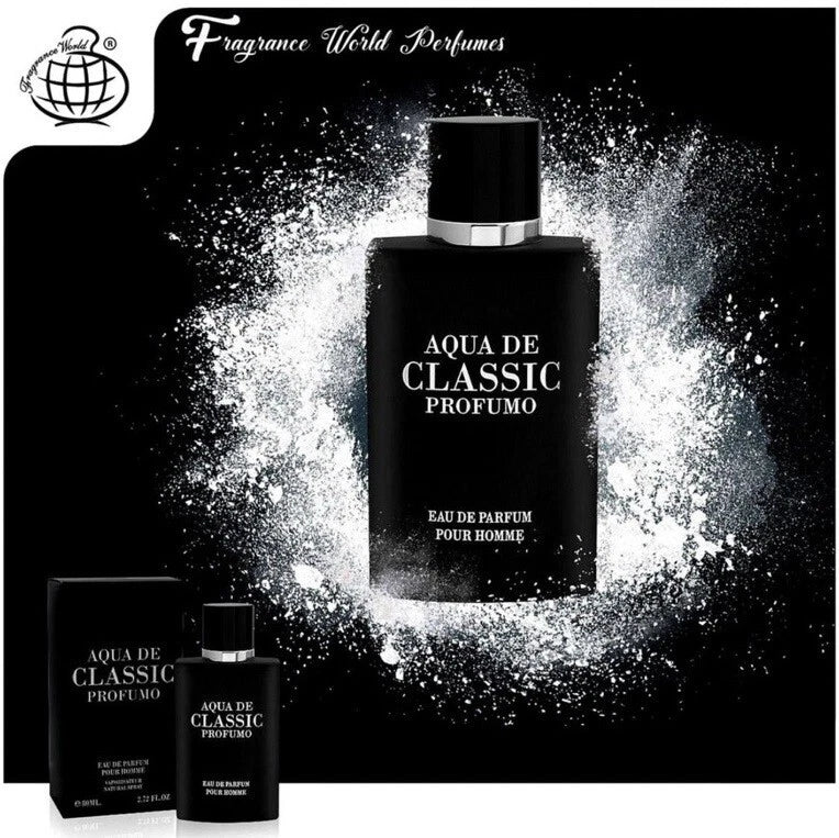 Aqua De Classic Profumo by Fragrance World EDP 80ml Men's Perfume - Fresh Scent EDP
