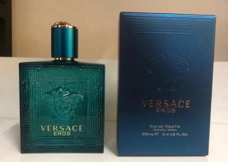 Versace Eros Eau de Toilette Spray 100ml 3.4oz Regular Size Fragrance EDT