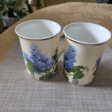 Ideal Home Range   2 Set Fine Bone China Coffee/Tea  Mug with Hydrangea Flower Hydrangea