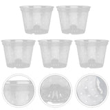 5Pcs pot for plants indoor Garden Pot Phalaenopsis Nursery Cup Garden Plants