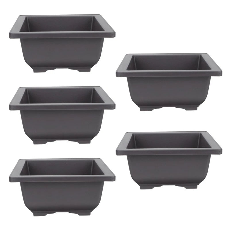 5 Pcs Garden Decoration Decorative Pots for Plants Indoor Square Flower Garden Plants