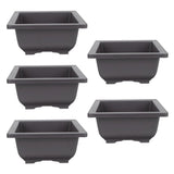 5 Pcs Garden Decoration Decorative Pots for Plants Indoor Square Flower Garden Plants