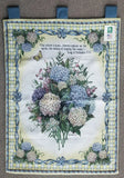 Hydrangea Flower Bouquet Wall Hanging Tapestry  By: Lena Liu Hydrangea