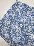 Liberty Fabrics 100% Cotton Florals French Blue  Sew Quilt Craft FAT QUARTER Flowering Plants