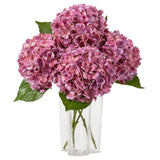 3Pcs Large Hydrangea Artificial Flowers,20 inch Latex Real Touch Hydrangeas w... Hydrangea
