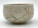 Matcha Bowl Tea Ceremony Utensils Kutani Ware Shuho-made Susuki Design Tea Bowl Pampas Grass