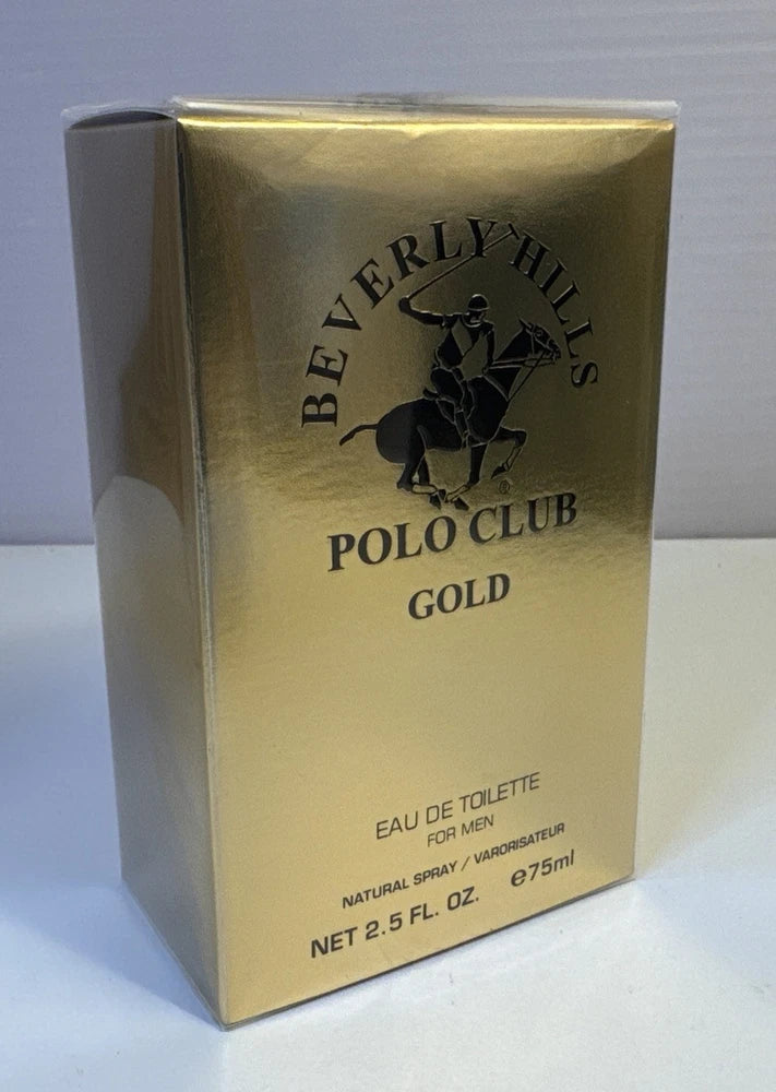 POLO CLUB GOLD BY BEVERLY HILLS eau de toilette 2.5 fl. oz. / 75 ml MEN - SEALED EDT