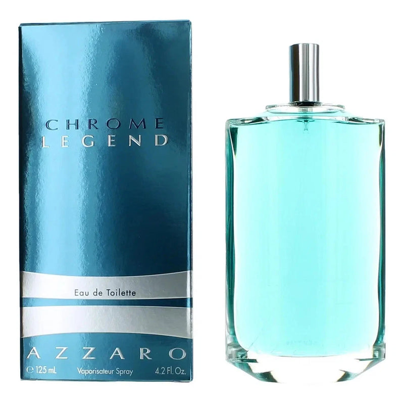 Chrome Legend by Azzaro, 4.2 oz Eau De Toilette Spray for Men EDT