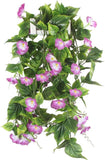 GTIDEA 2Pcs Artificial Vines,15Feet Morning Glory Hanging Plants Silk Garland Fa Green Plant