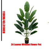 Artificial Tropical Palm Plant 18 Leaves Fake Banana Tree Home Decor Green Plant